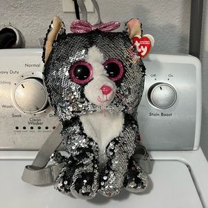 Beanie Boos NWT kitty mini sequin backpack